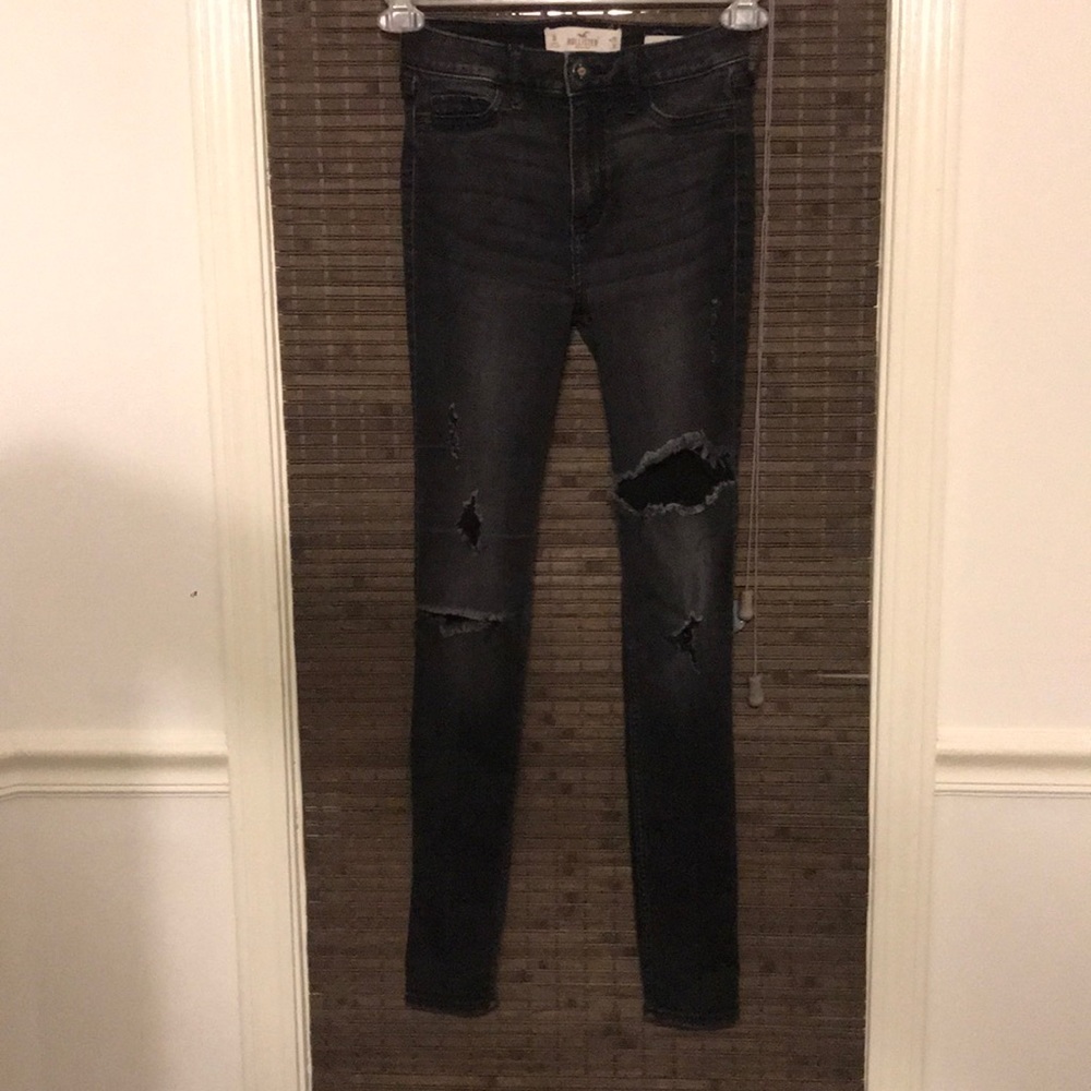 Hollister Black Ripped Jeans